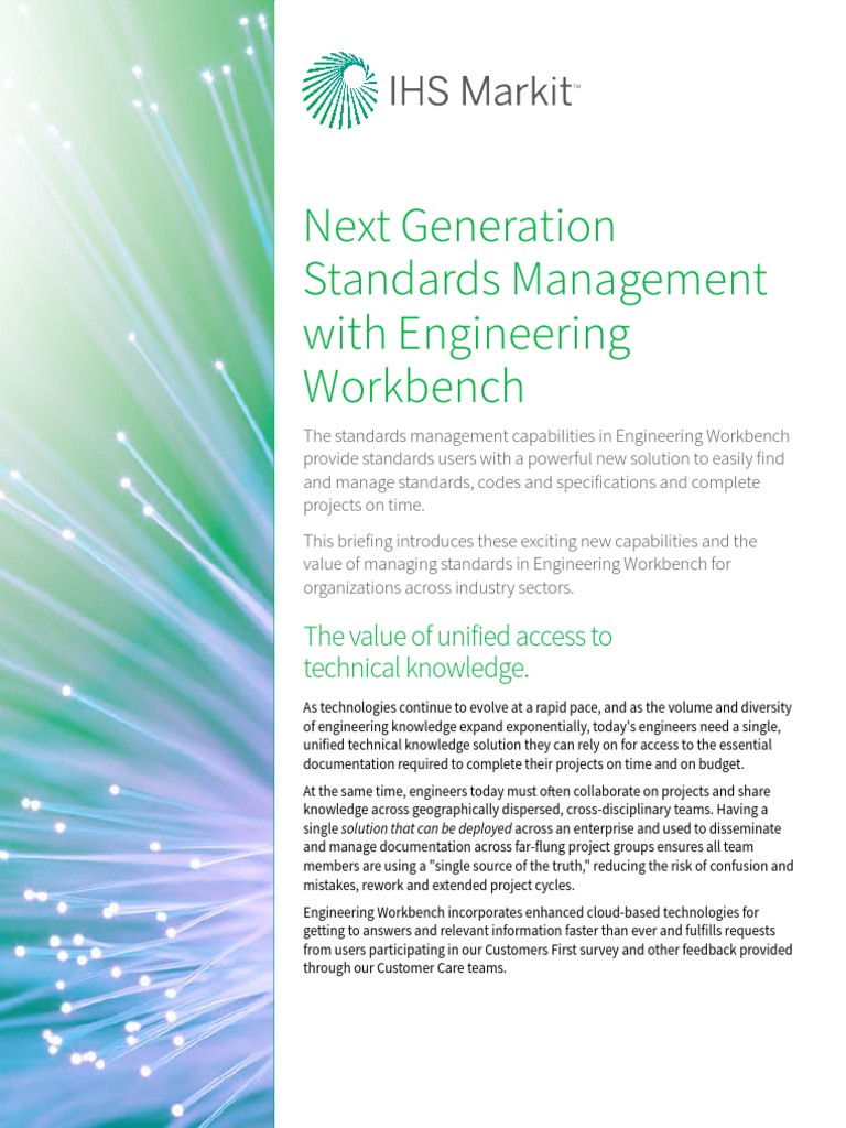 Next Generation Standards Management With IHS Engineering Workbench