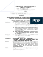 4.2.3.6 SK Pengaturan Perubahan Waktu Dan Tempat Pelaksanaan Kegiatan Ukm