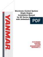 Electronic Control System Single Engine Installation Manual For BY Series Engines With Unlimited Controls