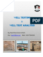 Well Testing & Well Test Analysis: Khalid Ahmed Aramah Al-Khalifi Email: Mobile: 00967739423888