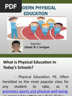 Modern Physical Education - Alnair B. Cawigan