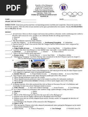 4th Qtr Answer Key