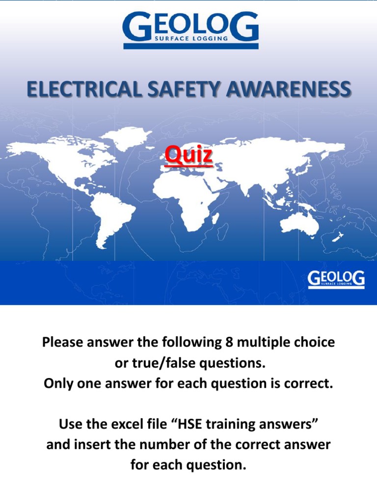 Mod8 Electrical Safety Awareness Quiz PDF
