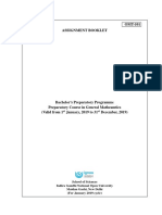 OMT-101 Assignment Booklet