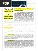 Use of Assessment in Outcomes Assessment