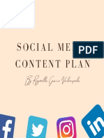 Sample Social Media Content Plan