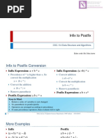 Infix To Postfix: CSC-114 Data Structure and Algorithms