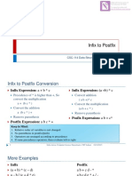 Infix To Postfix: CSC-114 Data Structure and Algorithms