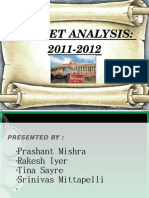 Budget Analysis 2011-12