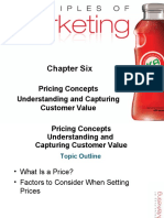 Chapter Six: Pricing Concepts Understanding and Capturing Customer Value