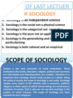 2 - Socio - Scope of Sociology