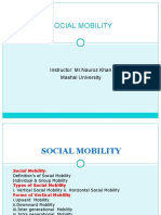 Social Mobility: Instructor: MR - Nauroz Khan Mashal University