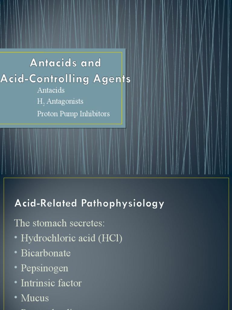 Antacids H Antagonists Proton Pump Inhibitors PDF Gastroenterology Drugs