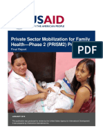 Private Sector Mobilization For Family Health-Phase 2 (PRISM2) Project