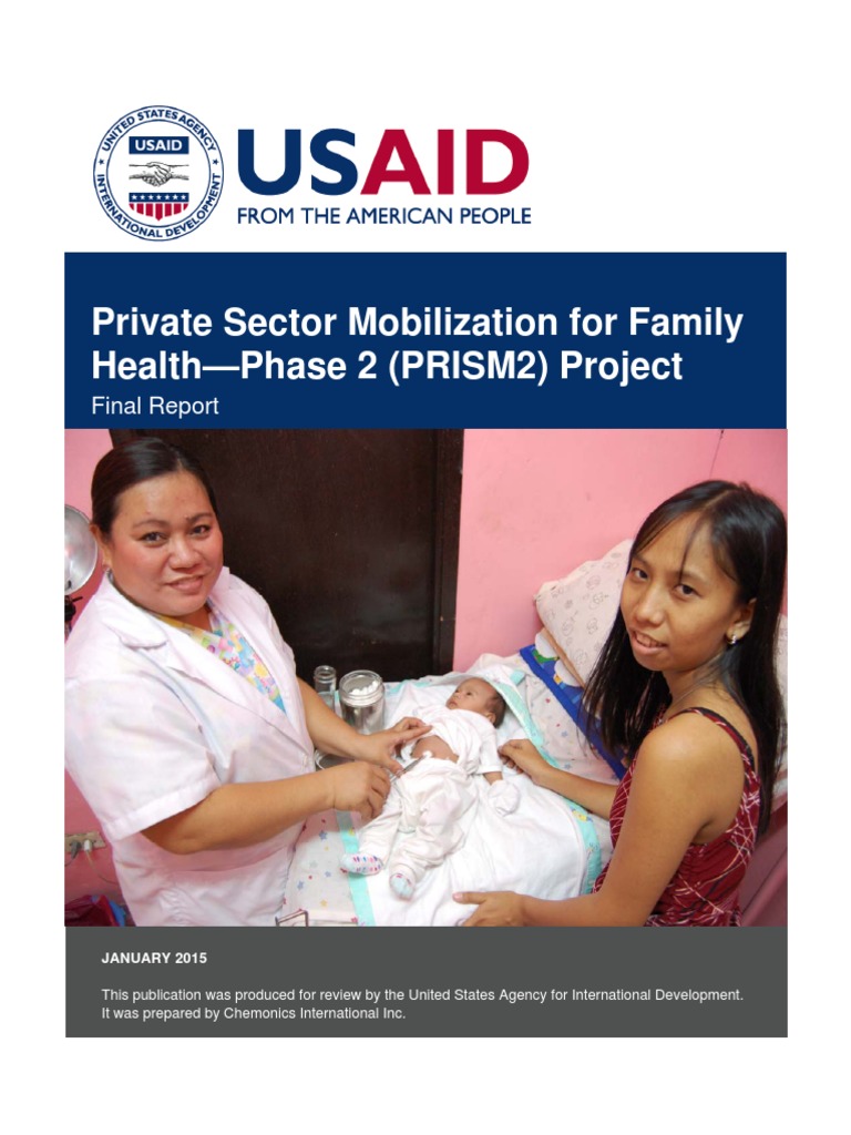 Private Sector Mobilization For Family Health-Phase 2 (PRISM2) Project ...