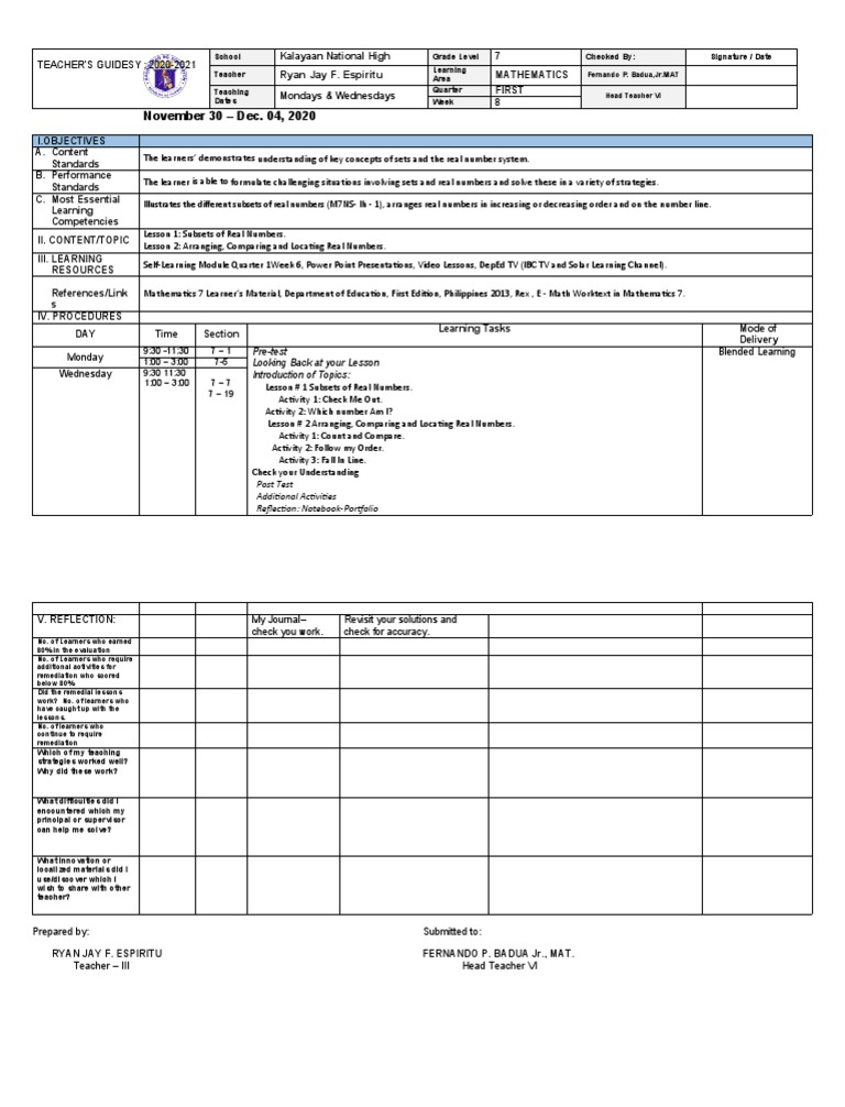Grade 7 Math Teaching Guide | PDF | Learning | Teachers