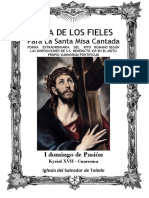 I Domingo de Pasión. Guía de los fieles para la santa misa cantada. Kyrial XVII