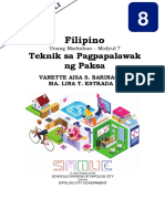 Filipino: Teknik Sa Pagpapalawak NG Paksa