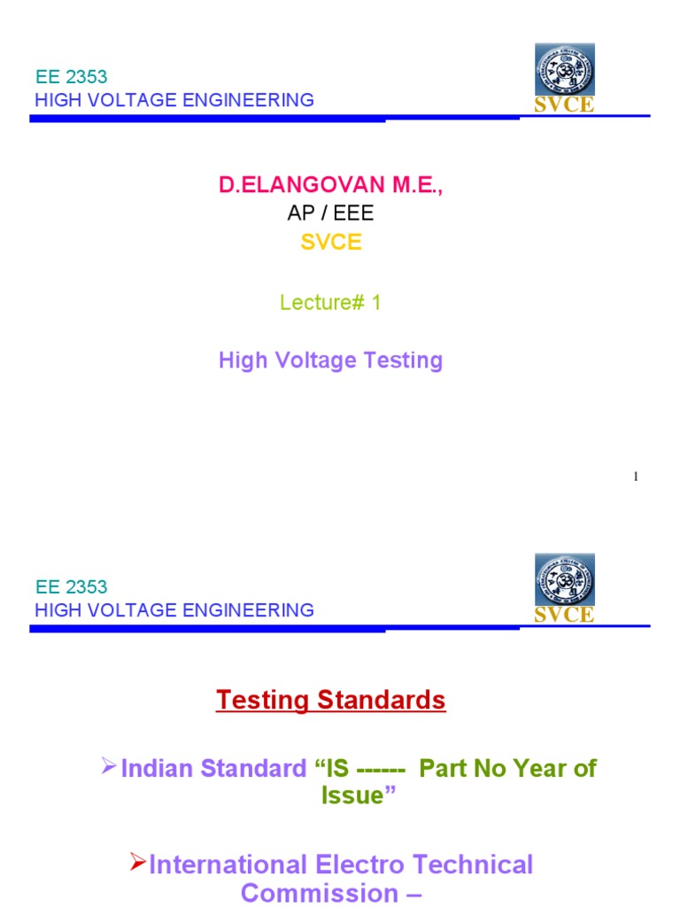 Testing of Insulator | PDF | Insulator (Electricity) | High Voltage