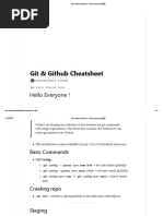 Git & Github Cheatsheet