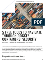 5 Free Tools To Navigate Through Docker Containers' Security