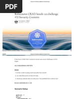 Kubernetes CKAD Hands-On Challenge #11 Security Contexts