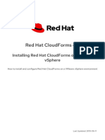 Installing Red Hat Cloudforms On Vmware Vsphere