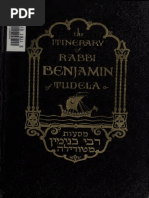 The Itinerary of Rabbi Benjamin Tudela Volume Two (Published in 1900)