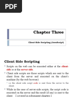 Chapter Three: Client-Side Scripting (Javascript)