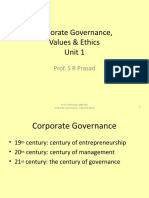 Prof. S R Prasad's Corporate Governance Lecture on Values and Ethics