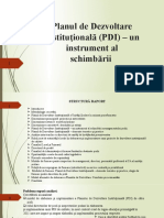 Planul de Dezvoltare Instituţională (PDI)