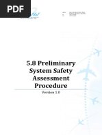 5.8 Preliminary System Safety Assessment Procedure