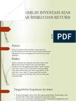 4.2 Memilih Investasi Atas Dasar Risiko