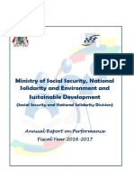ANNUAL REPORT ON PERFORMANCE 2016-17 - Min of Social Security and National Solidarity