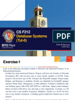 Database Systems (Tut-6) : BITS Pilani