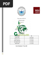 Course Name: MGT 368 Entrepreneurship Section: 08: Submitted To