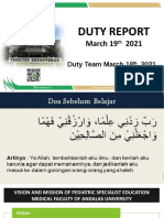 Duty Report 18 Mar 21