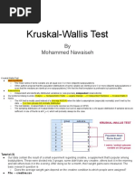 Kruskal Wallis Test