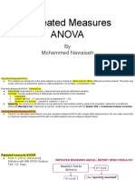 Repeated Measures ANOVA