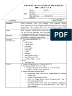 SOP Pemeriksaan Covid Metode RT-PCR