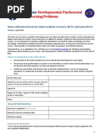 Cochrane Data Extraction Form Template | PDF | Randomized Controlled ...