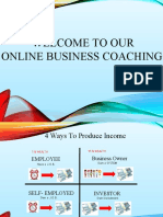 Welcome To Our Online Business Coaching
