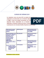 CURSOS DE VERANO 2011