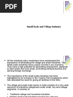 Small Scale and Village Industry