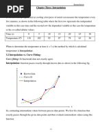 Chapter Three: Interpolation: Curve Fitting: Fit Function& Data Not Exactly Agree