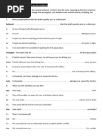 Use of English: Key Word Transformations