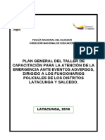 Planificacion TALLER EMERGENCIAS