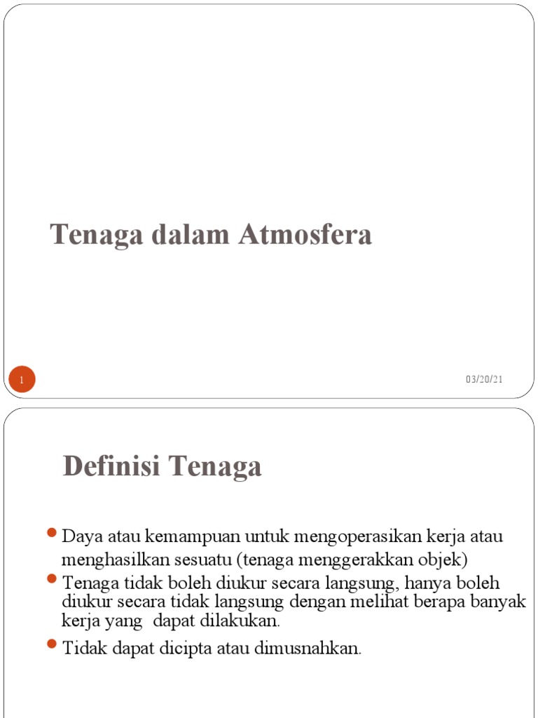 Kuliah 2 Hgf3043 Tenaga Dalam Atmosfera Pdf