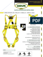Hauk Arnes I3a3h Standar 3 Anillas 3 Hebillas