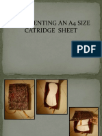 Representing An A4 Size Catridge Sheet